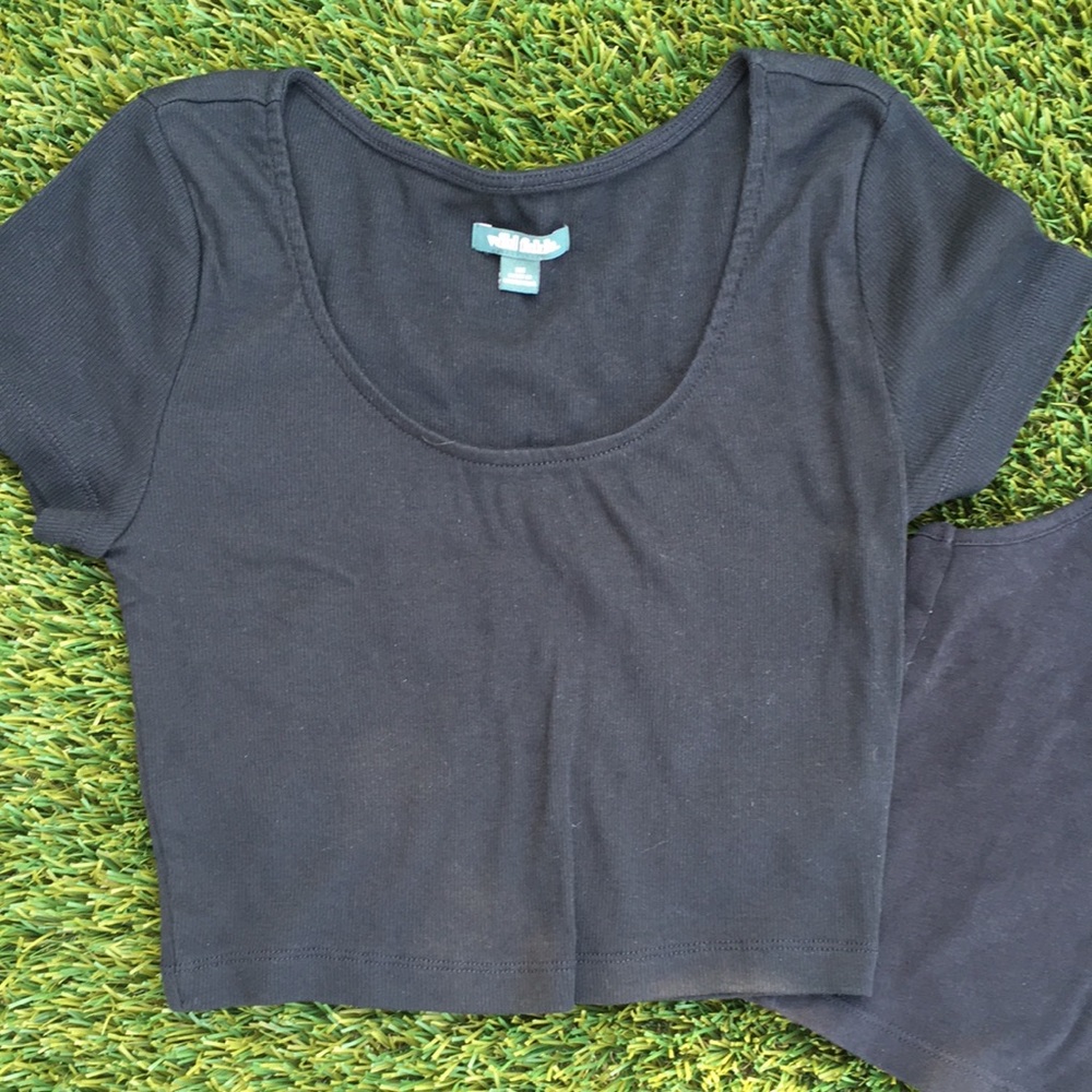 Wild Fable Black Halter Top & Crop Top Bundle Lot - Picture 2 of 5